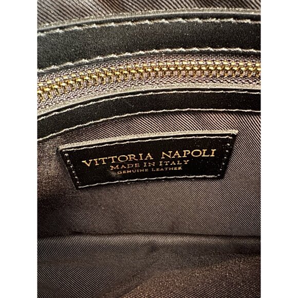 Vittoria Napoli Italian Leather Envelope Clutch Purse Made In Italy MINT - Picture 8 of 12